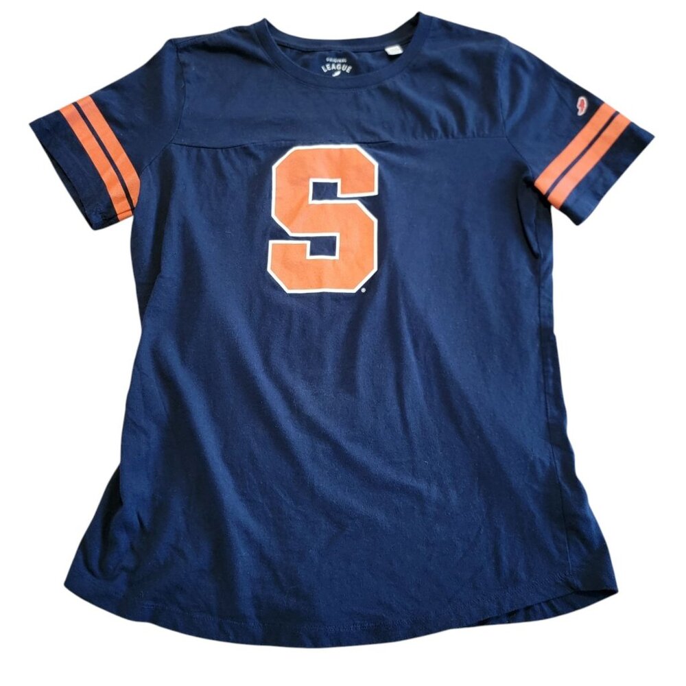 Original League Collegiate Outfitters Syracuse‎ XL Orange & Blue T-shirt  Top